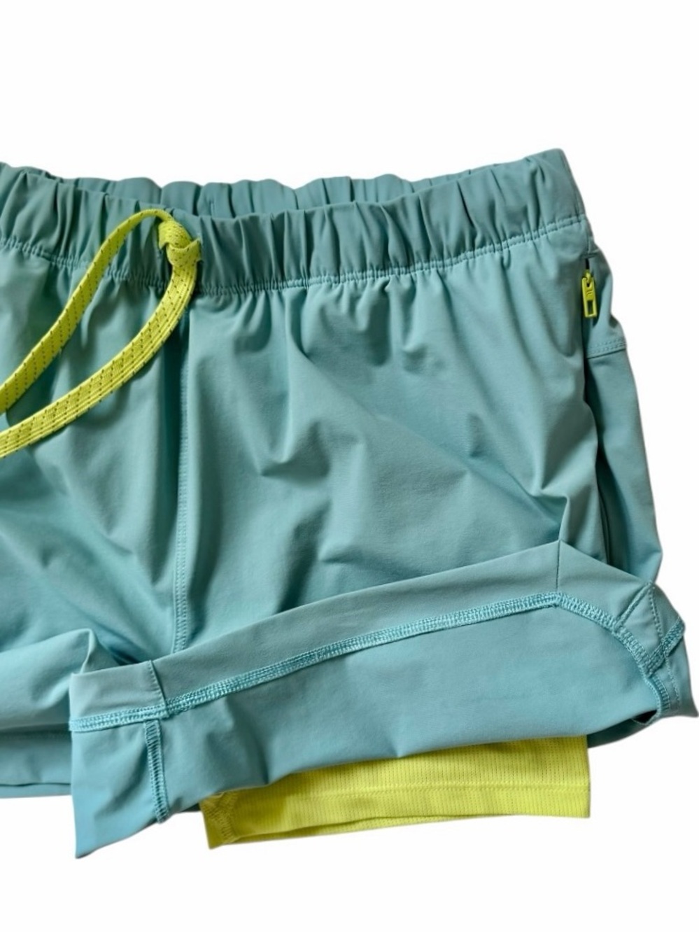 Fabletics Light Aqua Blue The One Short 5in Size Medium - Picture 4 of 6